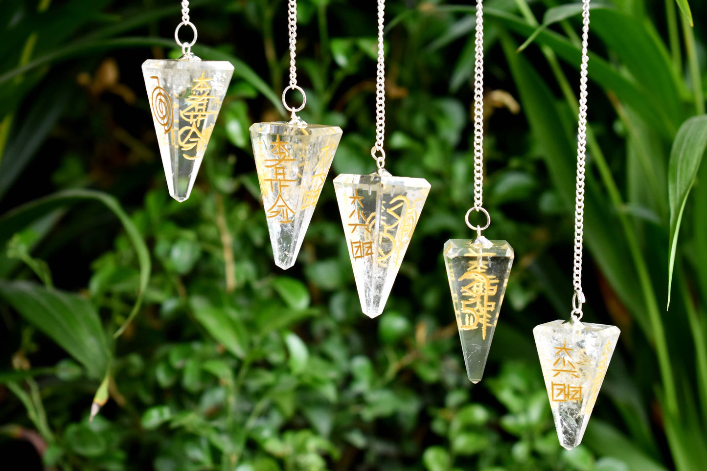 Clear Quartz Reiki Pendulum, Hexagon Crystal Reiki Pendulum