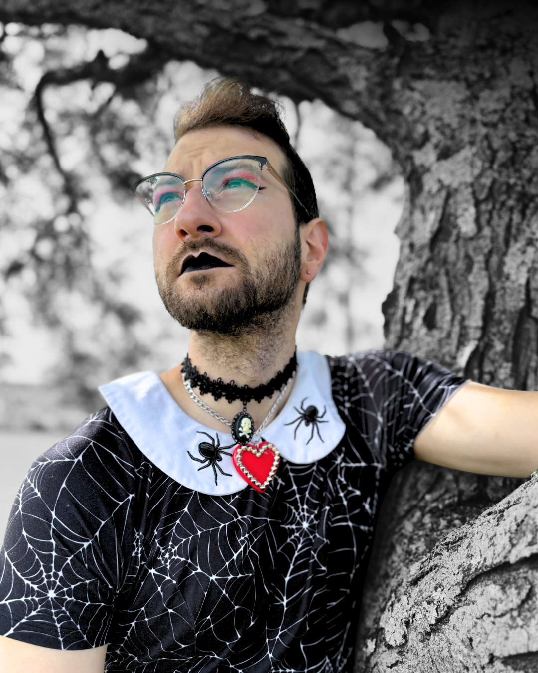 Black Lace Morte Choker Necklace