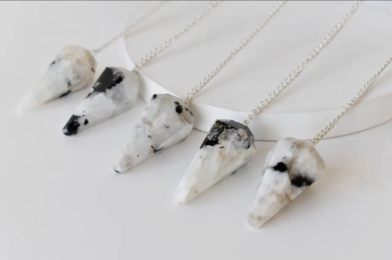 Rainbow Moonstone Pendulum
