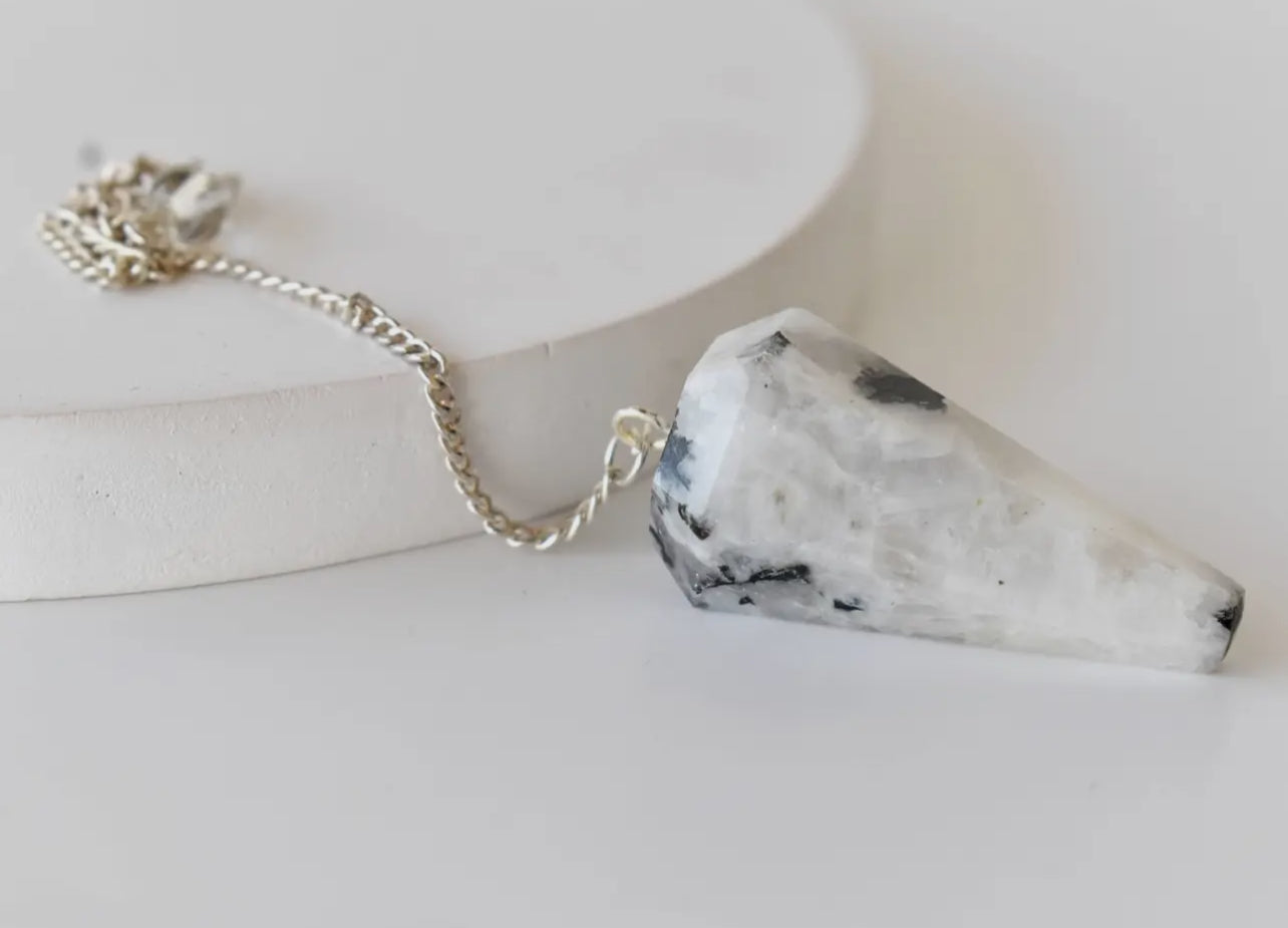 Rainbow Moonstone Pendulum