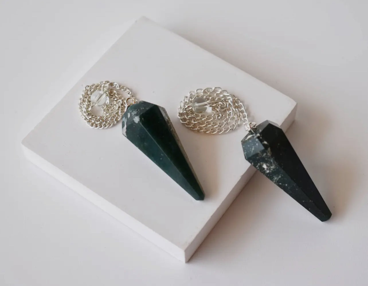 Moss Agate Pendulum