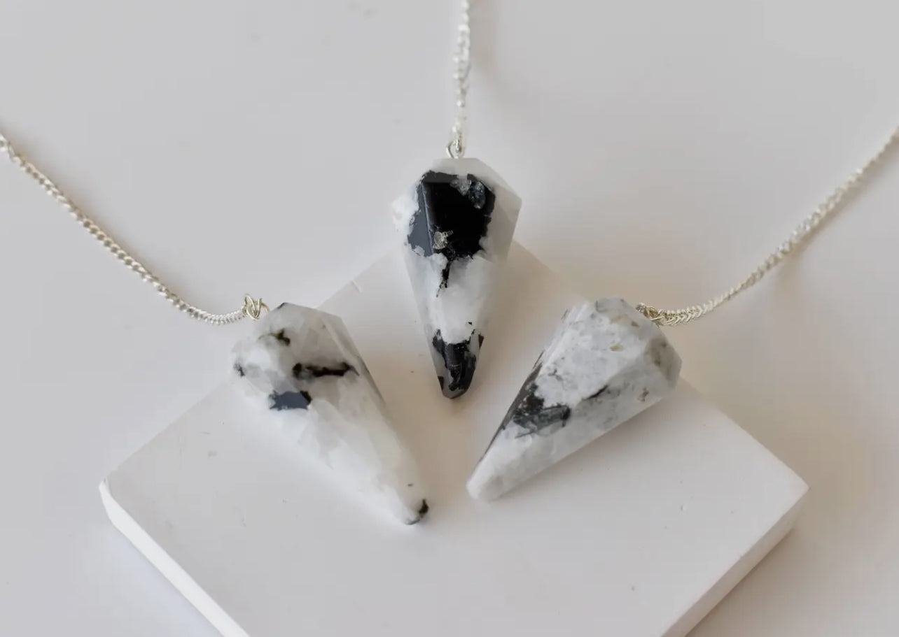 Rainbow Moonstone Pendulum