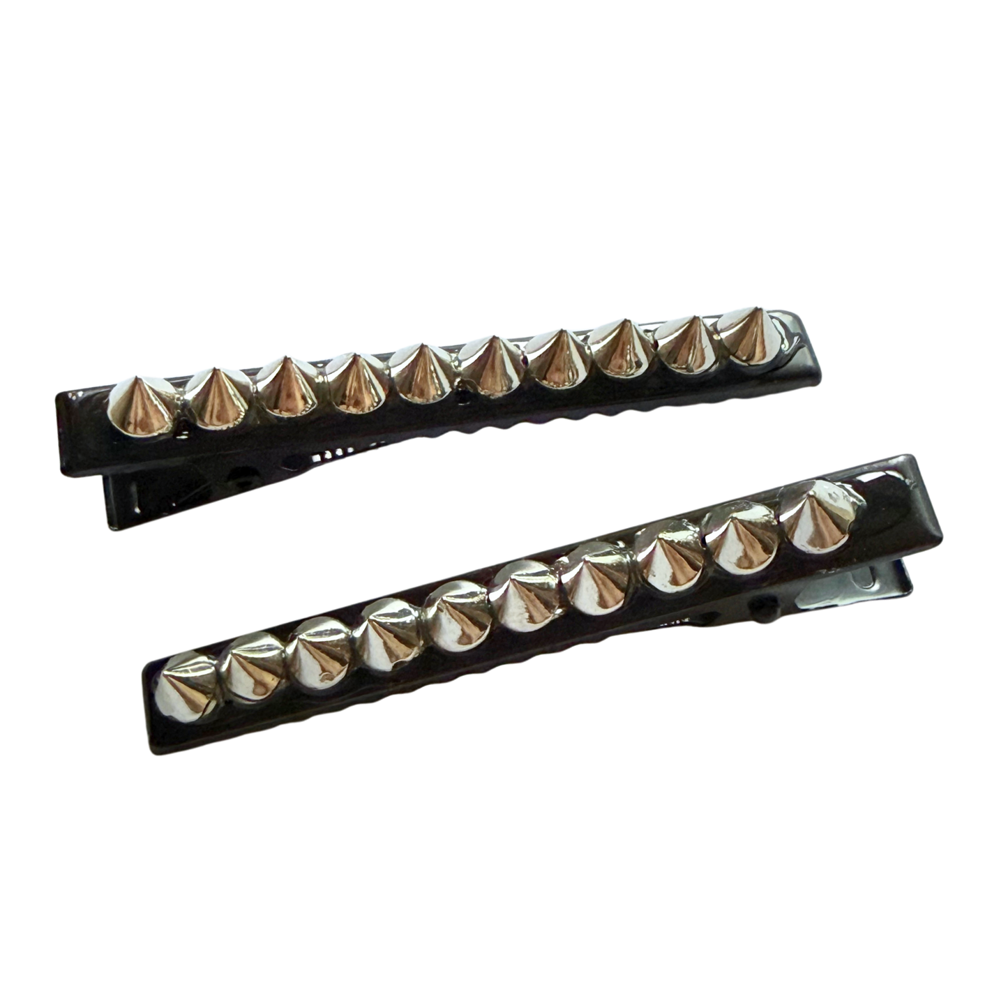 Punk Black Spiked Hair Clips