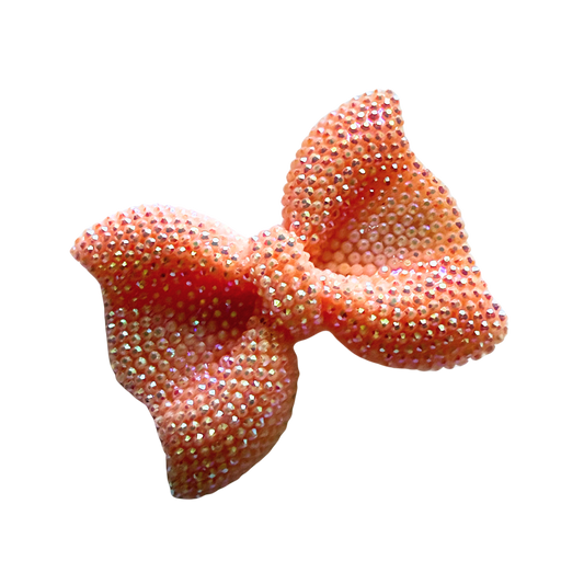 Pink Glitter Party Bow Hair Clip