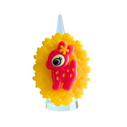 Hot Pink Doe A Deer Cocktail Ring
