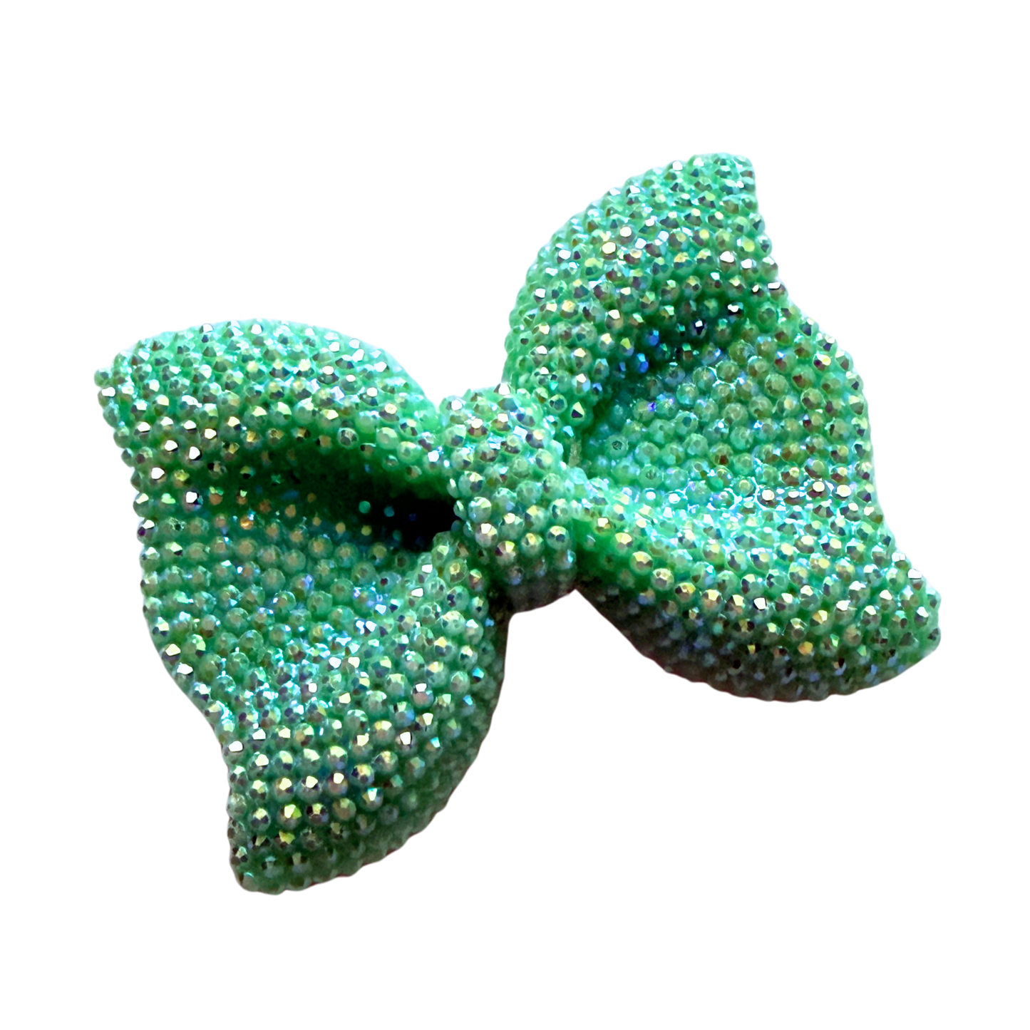 Blue Glitter Party Bow Hair Clip