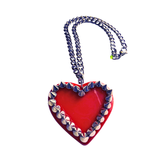 Red Heart of Thorns Necklace