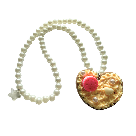 Buttercream Frosted Cookie Necklace