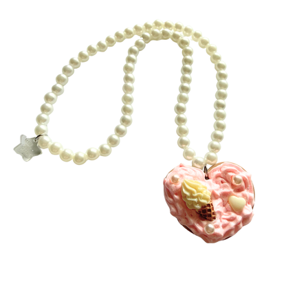 Strawberry Frosted Cookie Necklace
