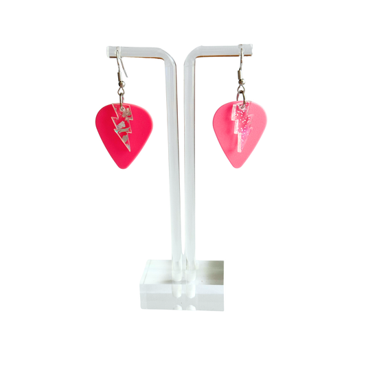Bubblegum Pink Rock Star Earrings