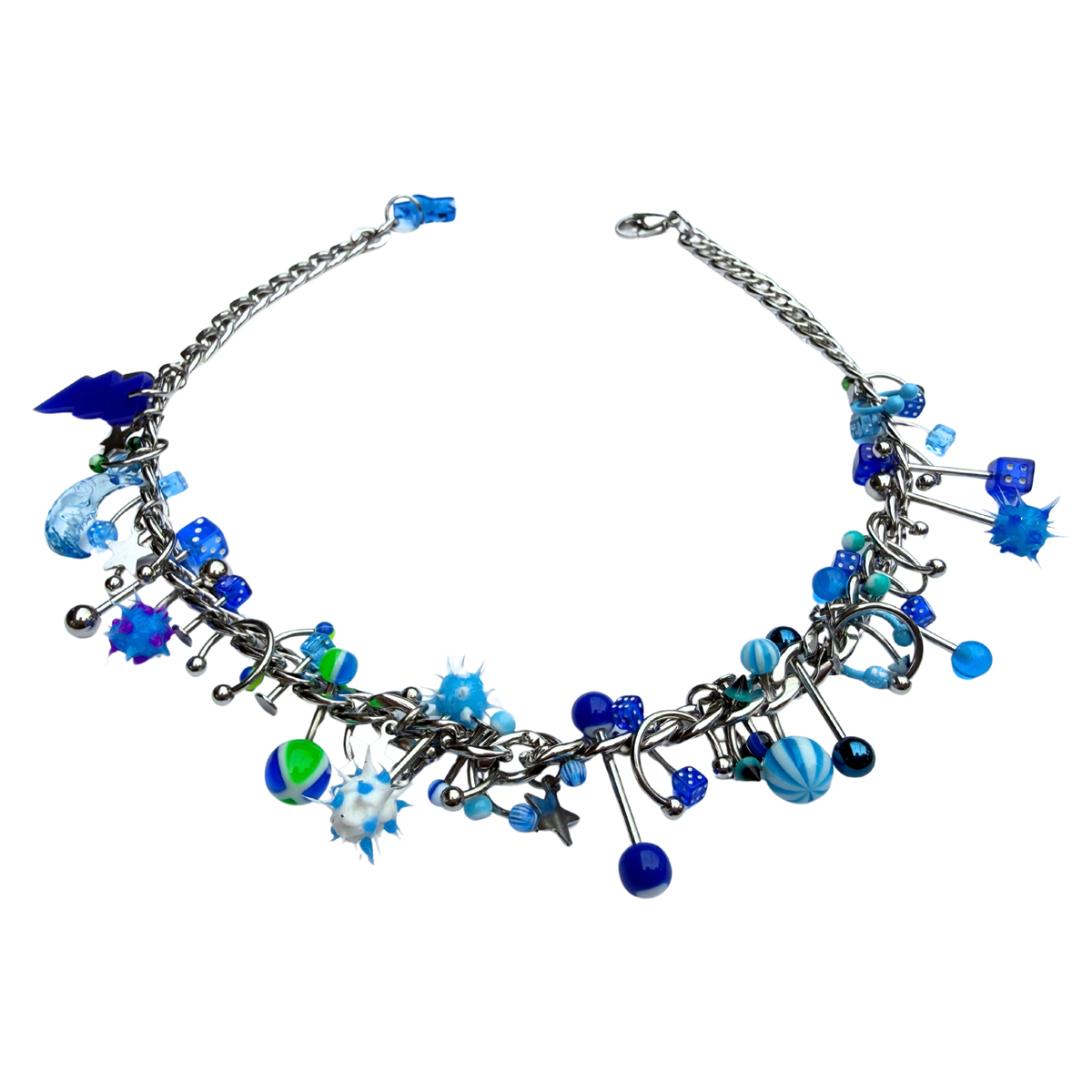 Blue Monday Pierced Necklace