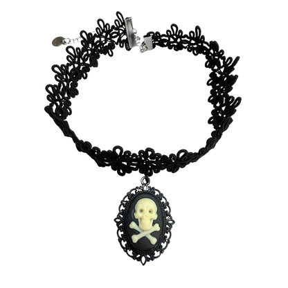 Black Lace Morte Choker Necklace