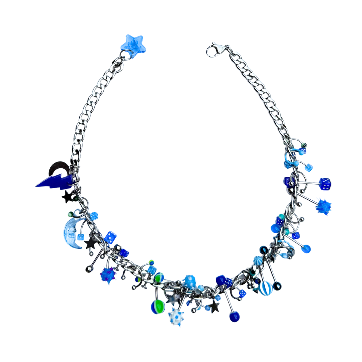 Blue Monday Pierced Necklace