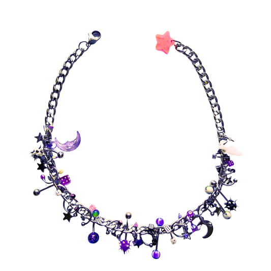 Purple Haze Pierced Necklace