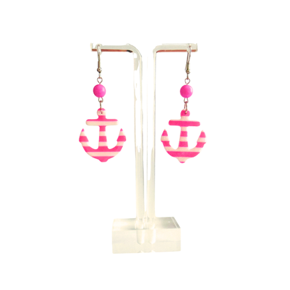 Hot Pink Anchors Away Earrings