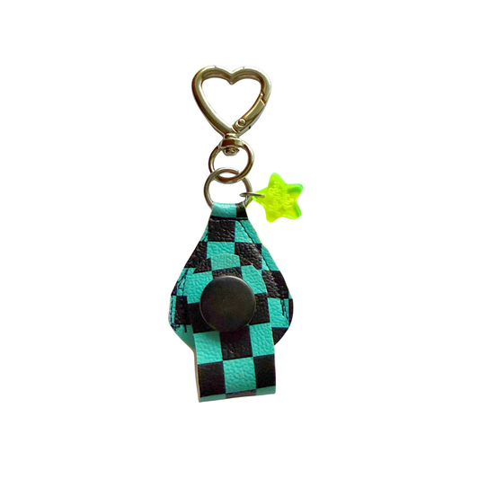 Turquoise Checkerboard Guitar Pick Holder