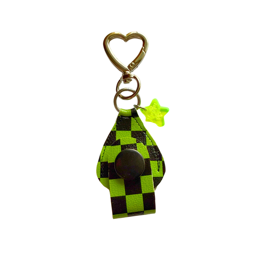 Lime Checkerboard Guitar Pick Holder