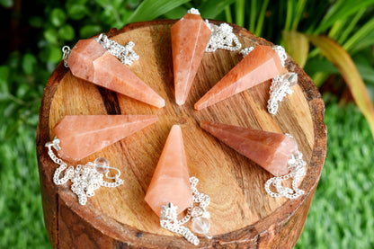 Natural Orange Aventurine Pendulum
