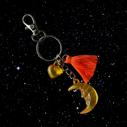 Crescent Moon Bag Charm