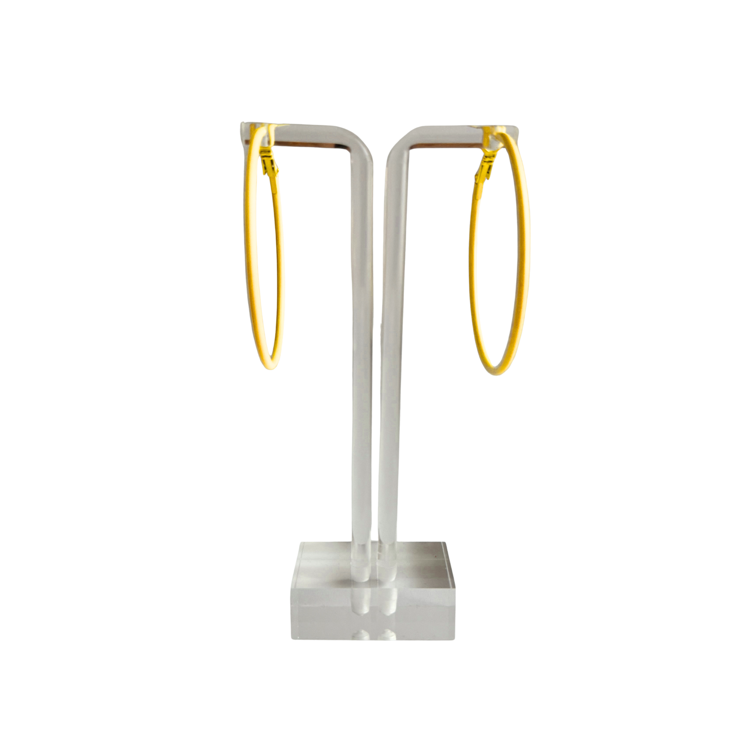Yellow GoGo Dancer Hoop Earrings