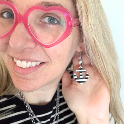 Bubblegum Pink Anchors Away Earrings