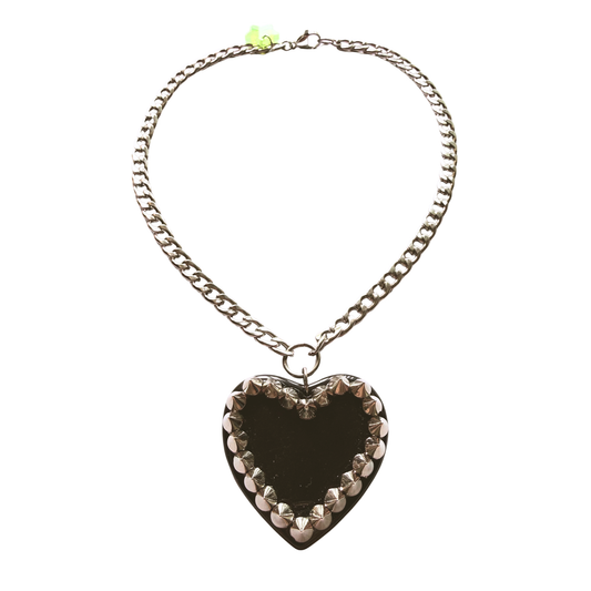 Black Heart of Thorns Necklace