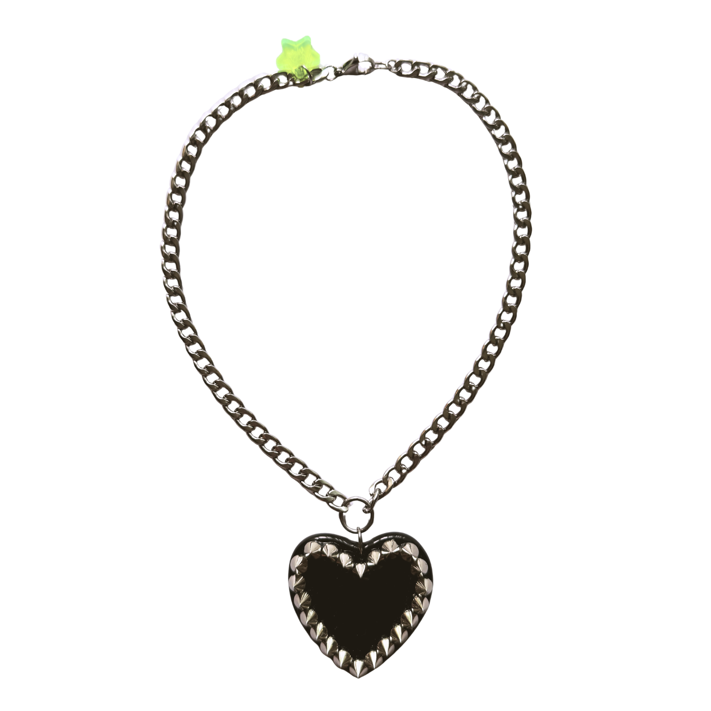 Black Heart of Thorns Necklace