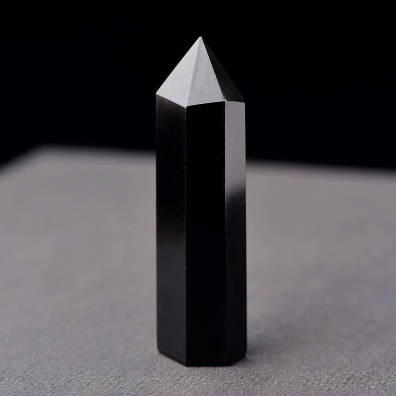 Black Obsidian Crystal Tower Point Generator