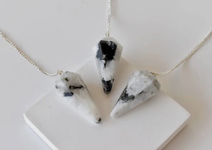 Rainbow Moonstone Pendulum
