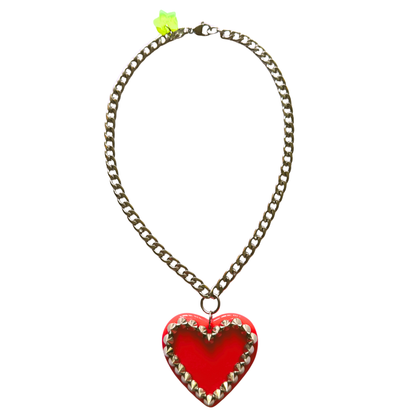 Red Heart of Thorns Necklace