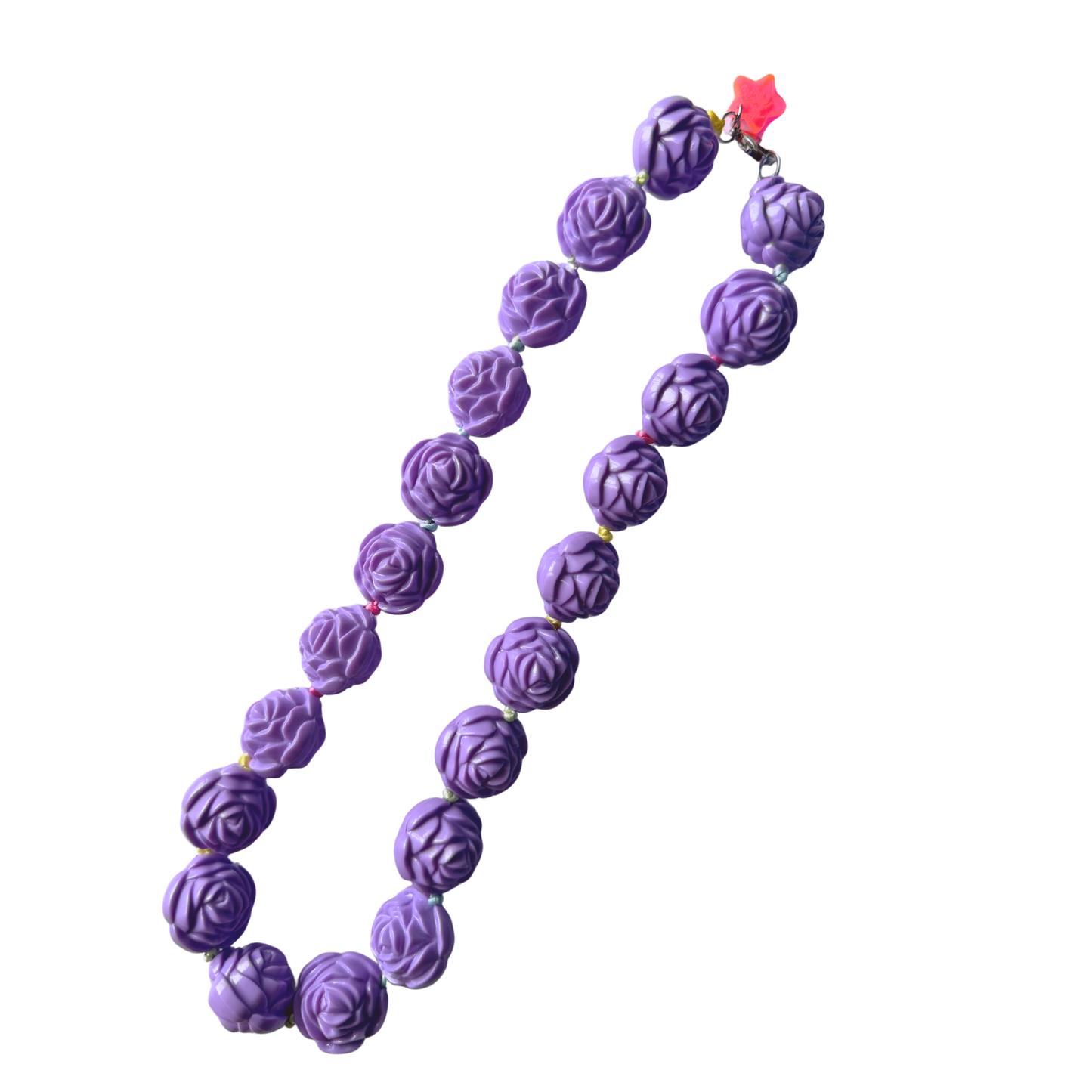 Lavender I Deserve Roses Necklace