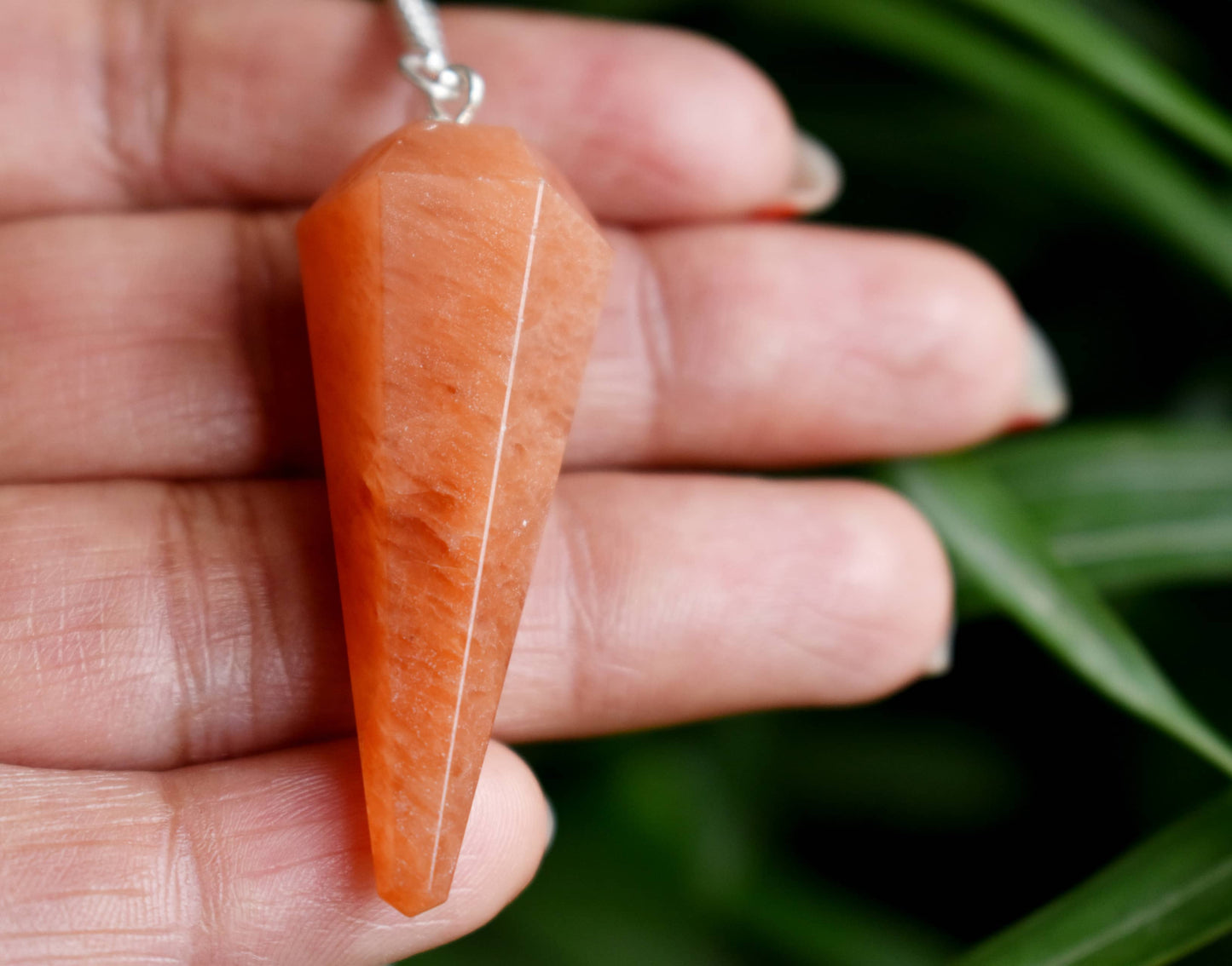 Natural Orange Aventurine Pendulum