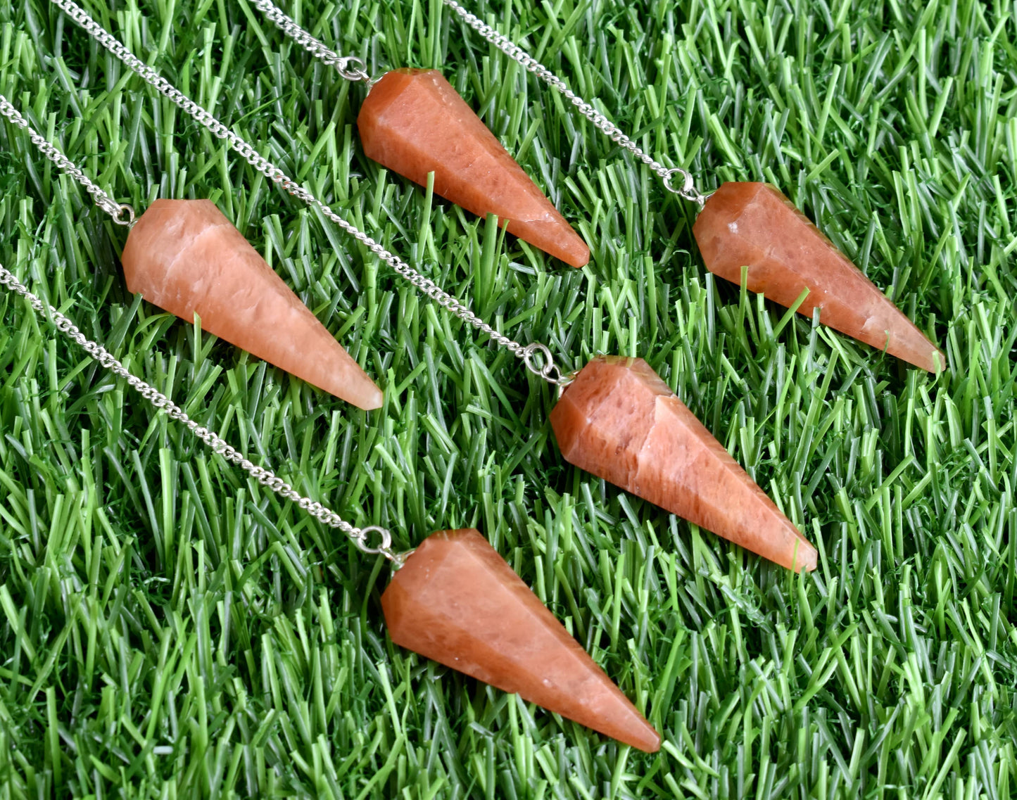 Natural Orange Aventurine Pendulum