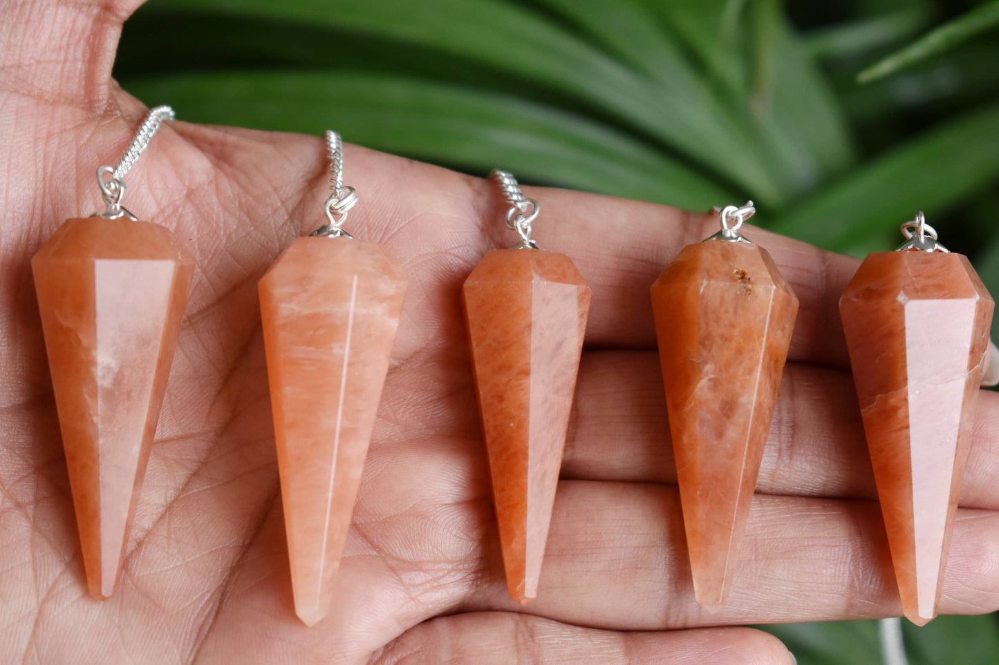 Natural Orange Aventurine Pendulum