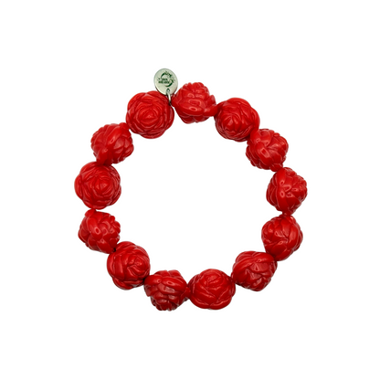 Red I Deserve Roses Bracelet